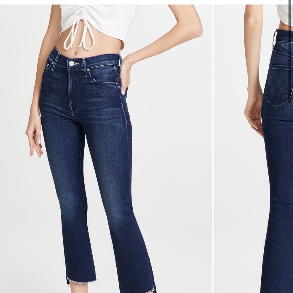 Mother Insider Crop Step Fray